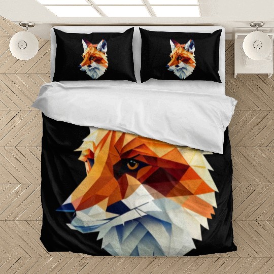 Fox Polygon Wild Animal Lover Wildlife Zookeeper Bedding Sets