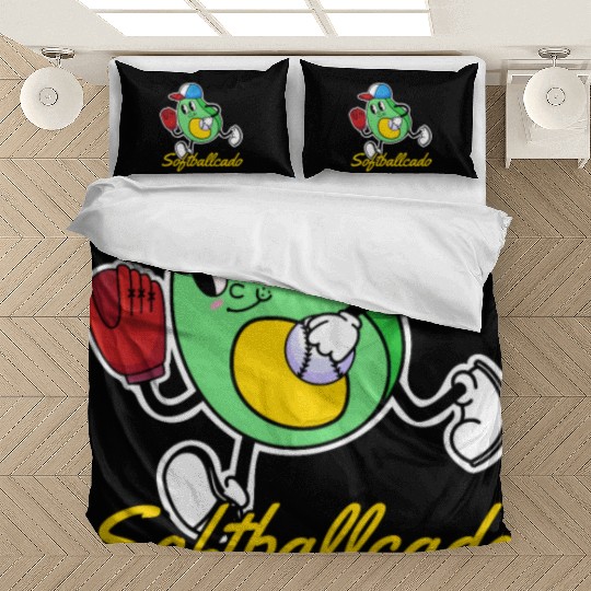 Softball Avocado Bedding Sets