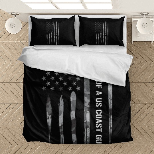 Proud Aunt Of A Us Coast Guard Bedding Sets
