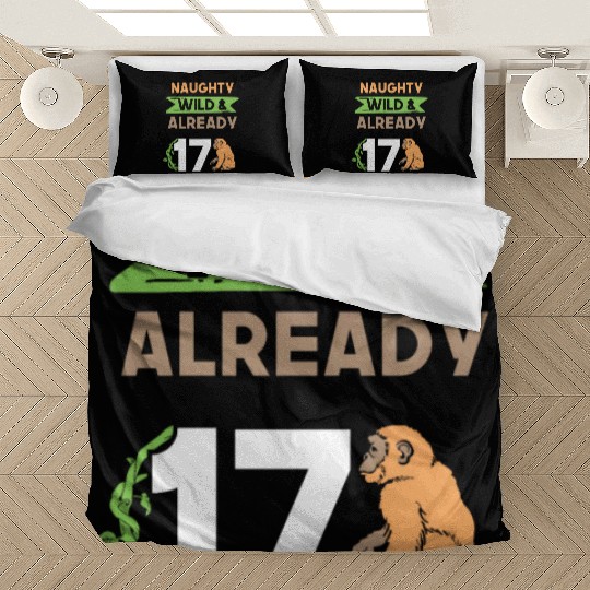 Gift 17 years birthday girl boy Ape Monkey Bedding Sets