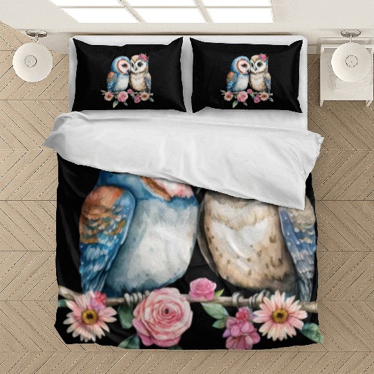 Owl Animal Cute Wild Bird Zoo Forest Nature Child Bedding Sets