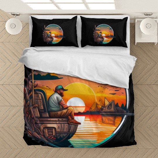 Peaceful Fishing Bedding Sets