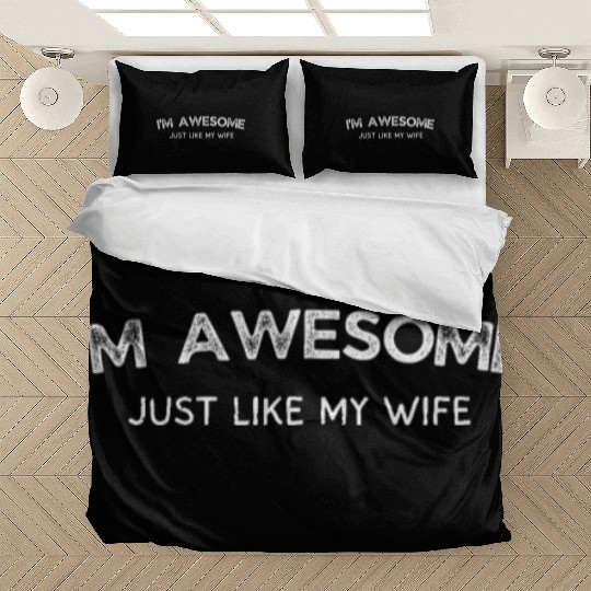 I'm Awesome in Bed Amazing Boyfriend Gift for Vale Bedding Sets