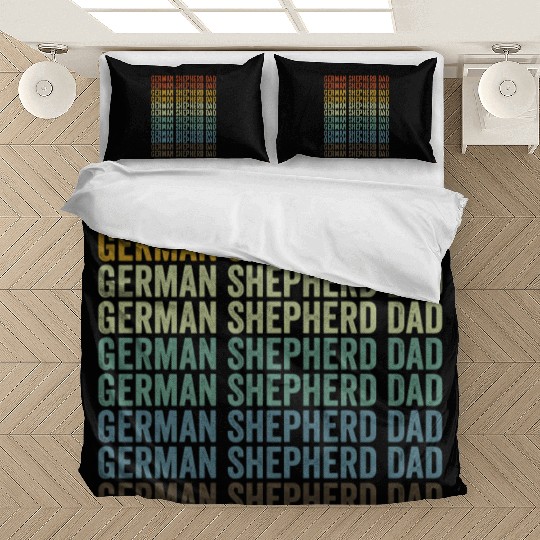 German Shepherd Dad German Shepherd Dog Lover Dog Bedding Sets