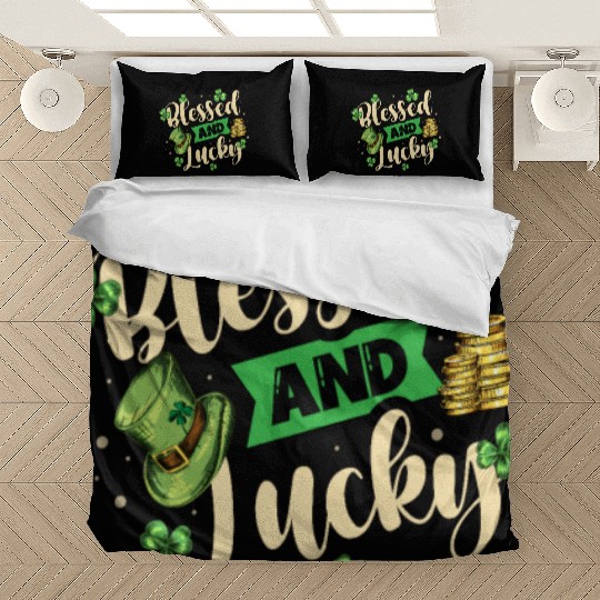 Blessed And Lucky Irish Pride St. Patricks Day Bedding Sets