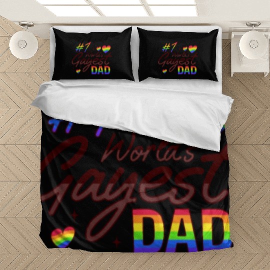 Gay Dad Pride LGBTQ Father Design for a Pride Bedding Sets