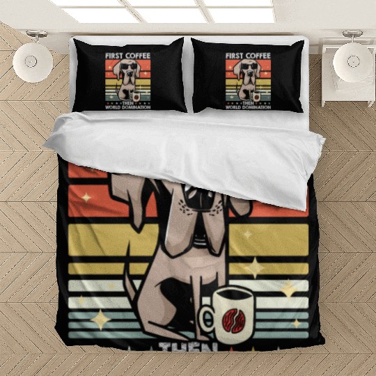 Great Dane Dog Coffee Sunglasses Bedding Sets