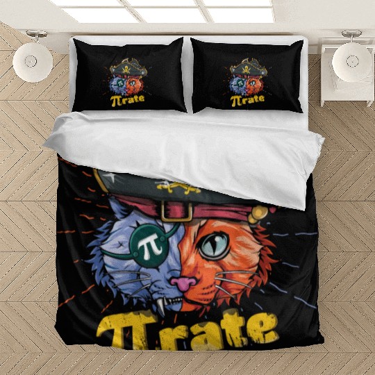 Love Pi Pirate Cat Math Holiday Mathematics Pi Day Bedding Sets