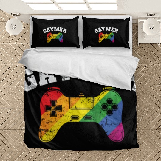 Gamer Controller Gaymer LGBT Pride Bedding Sets