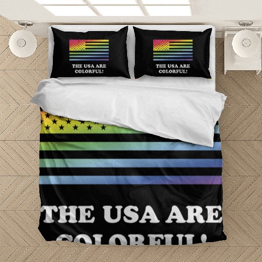 The USA Are Colorful! (Stars And Stripes) Bedding Sets