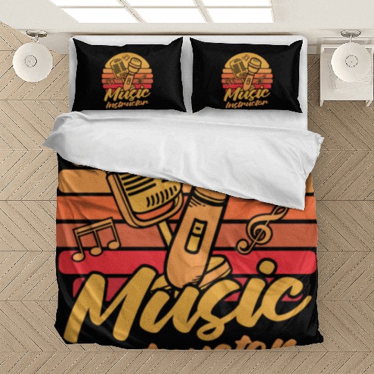 Music Teacher Microphone Bedding Sets