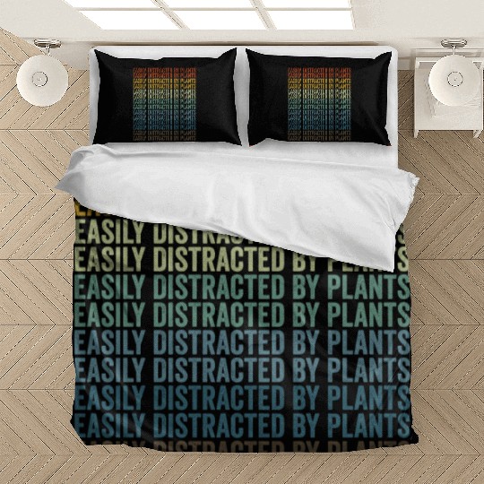 Easily Distracted By Plants Plant Lover Bedding Sets
