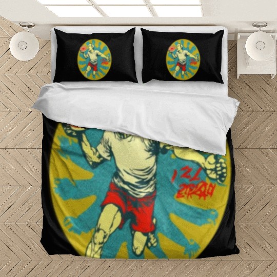 Ultimate Frisbee Retirement Appreciation Pop Art Bedding Sets