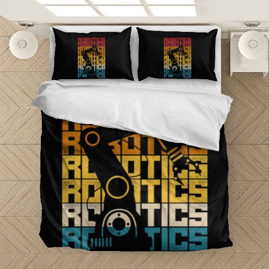Robot Robotics Engineer Retro Bedding Sets