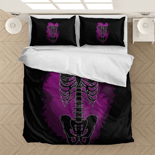 Neon Skeleton Rib Cage Bedding Sets