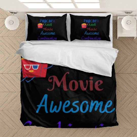 Popcorn And Movie Awesome Combination Bedding Sets