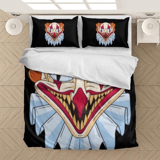 Scary creepy clown smile Scary creepy clown smile Bedding Sets