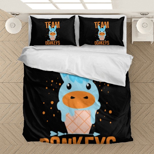 Team Donkeys Lover Donkey Animal Farm Bedding Sets