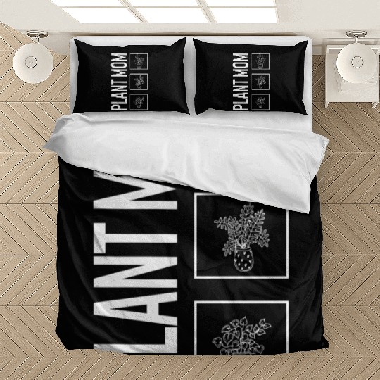 Plant Mom, Garden Plant Gardening Lover Botanist Bedding Sets
