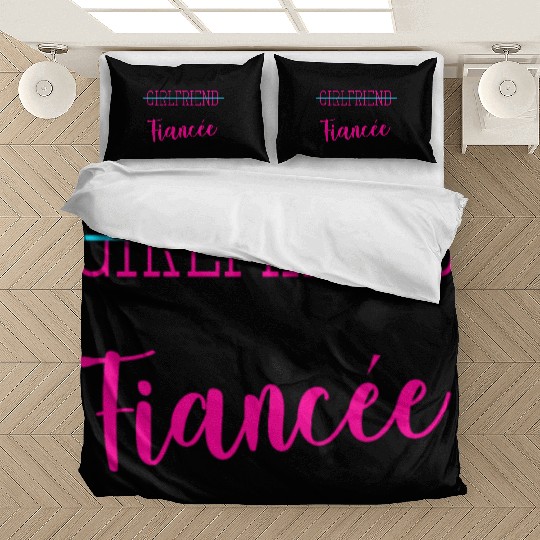 Girlfriend Fiancee Couple Engagement Engaged Bedding Sets