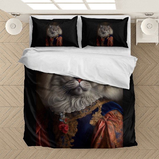 British Longhair King Cat Breed Portrait Royal Ren Bedding Sets