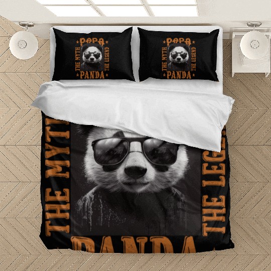 Papa panda the myth the legend funny gift Bedding Sets