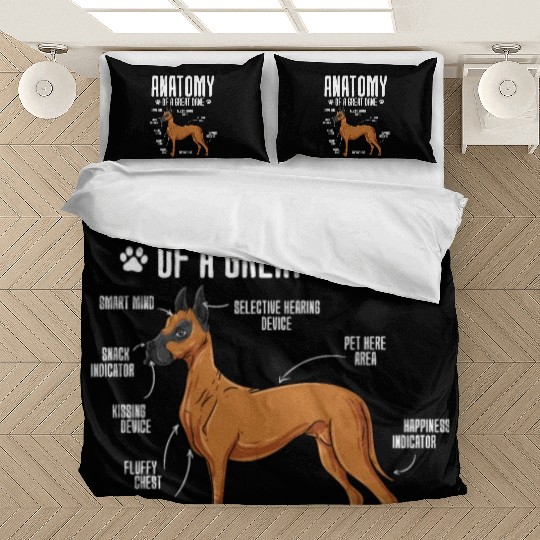 Anatomy Of A Great Dane Bedding Sets