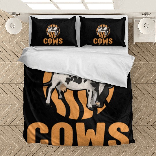 Easily Distracted By Cows Cow Cattle Breeder Bedding Sets