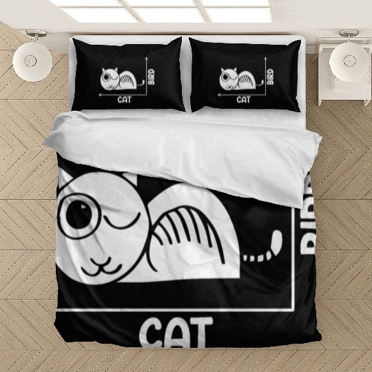 Funny Cat Or Bird Optical Illusion A Philosophy Bedding Sets