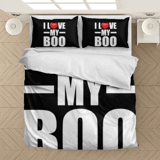 I Love My Boo Cute Valentines Day Gift Bedding Sets