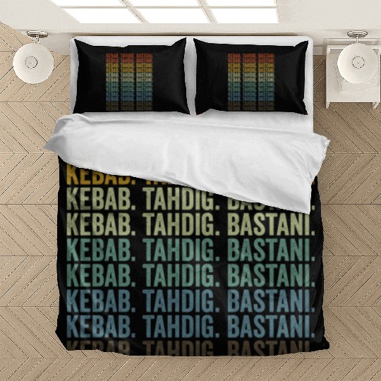 Kebab. Tahdig. Bastani. Persian Food Lover Bedding Sets