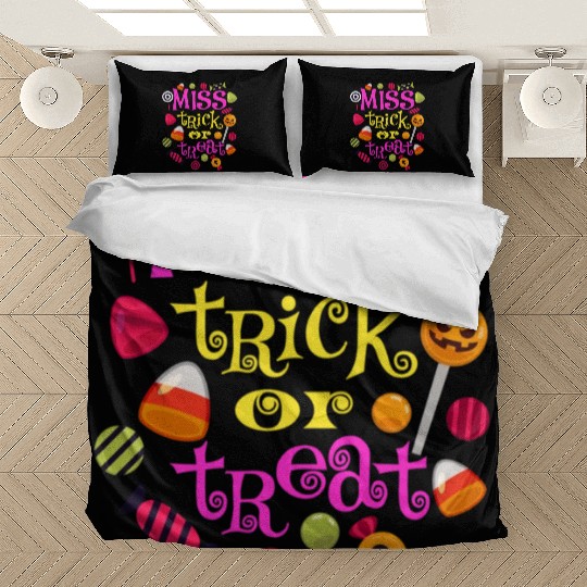 Miss Trick Or Treat Halloween design Bedding Sets