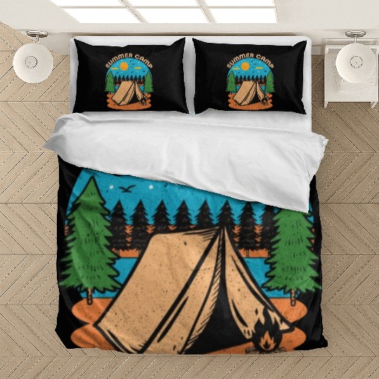Happy Summer Camp Camping Lover FunnyT-Bedding Sets
