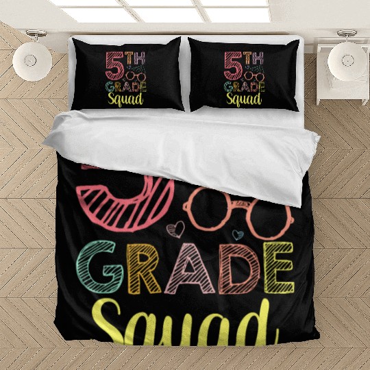 5Th Grade Squad Grader Pupil School Class Bedding Sets