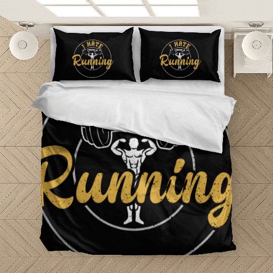 I Hate Running - Gym Bedding Sets