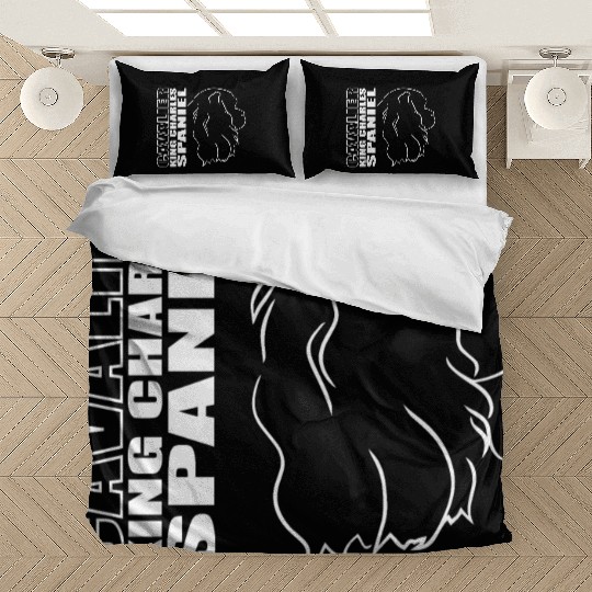 Cavalier King Charles Spaniel Profile dog mom Bedding Sets