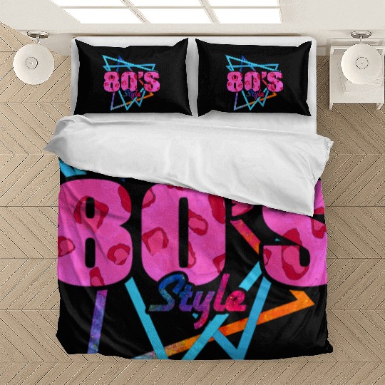 80's Style - Fun Retro Pink Leopard Print Bedding Sets