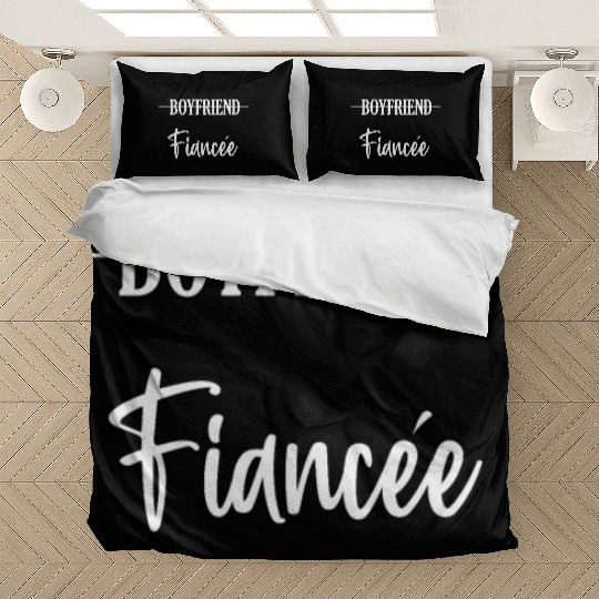 Couple Engagement Engaged Men Funny Fiancee Bedding Sets
