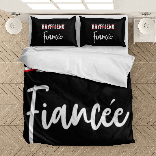Couple Engagement Engaged Men Funny Fiancee Bedding Sets