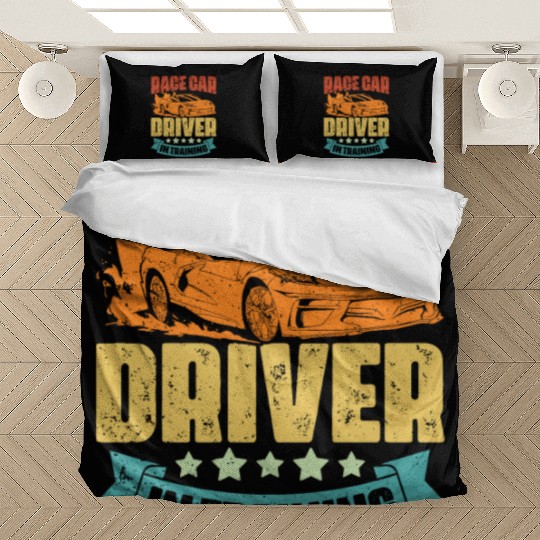 Vintage Race Car Driver In Training An Automotive Bedding Sets