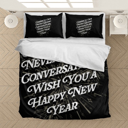 Cheers to Our Conversations Happy New Year Friends Bedding Sets