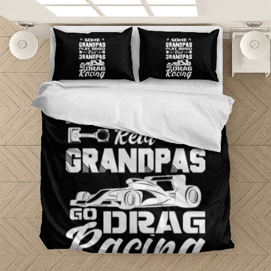 Grandpas Play Bingo Real Grandpas Play Drag Racing Bedding Sets