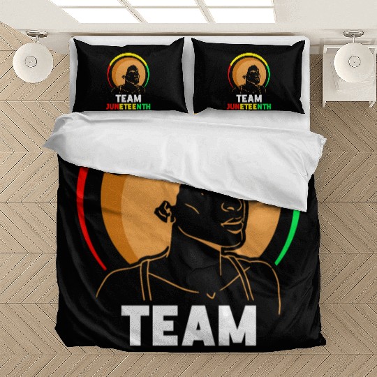 Team Juneteenth Black American Africa 1865 Bedding Sets