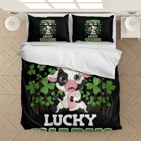 Cows are my lucky charms farmer Bedding Sets
