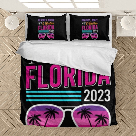 Beach Booze Besties Florida Vacation Spring Break Bedding Sets