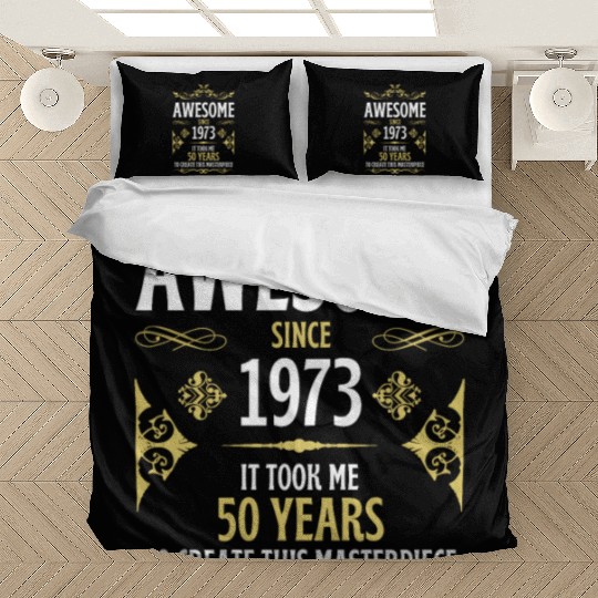 50th Birthday Vintage 1973 Bedding Sets