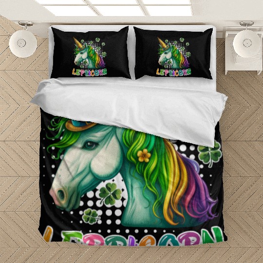 Lepricorn St. Patrick's Day Unicorn Women Bedding Sets