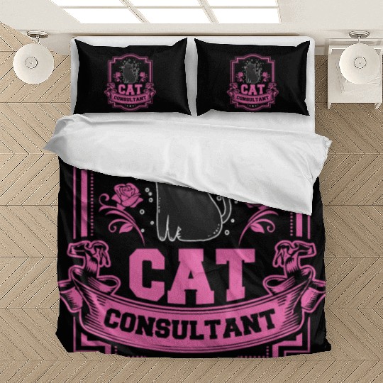 Cat Consultant Crazy Cat Lover Bedding Sets