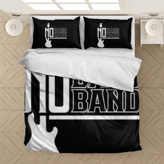 No Bass No Band Musician Guitar Music Bedding Sets