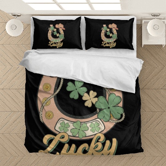 Lucky Shamrock Horseshoe Bedding Sets